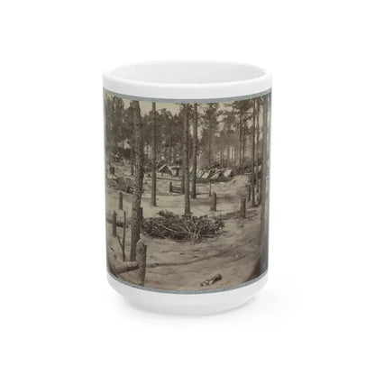 Camp Of Union Soldiers On The Line In Front Of Petersburg, Va., August 10, 1864 (U.S. Civil War) White Coffee Mug 15oz - Go Mug Yourself