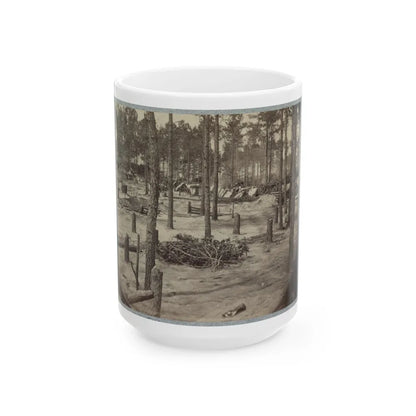 Camp Of Union Soldiers On The Line In Front Of Petersburg, Va., August 10, 1864 (U.S. Civil War) White Coffee Mug-15oz-Go Mug Yourself