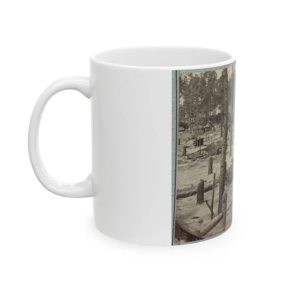 Camp Of Union Soldiers On The Line In Front Of Petersburg, Va., August 10, 1864 (U.S. Civil War) White Coffee Mug-Go Mug Yourself