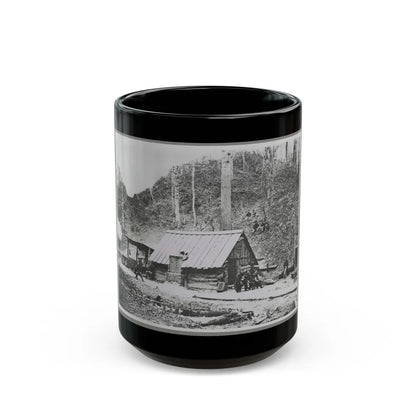 Camp (U.S. Civil War) Black Coffee Mug-15oz-Go Mug Yourself