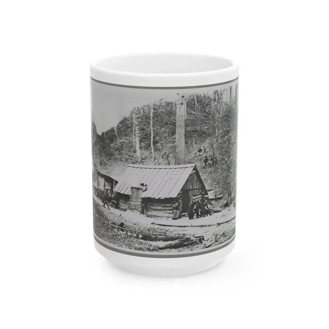 Camp (U.S. Civil War) White Coffee Mug 15oz - Go Mug Yourself