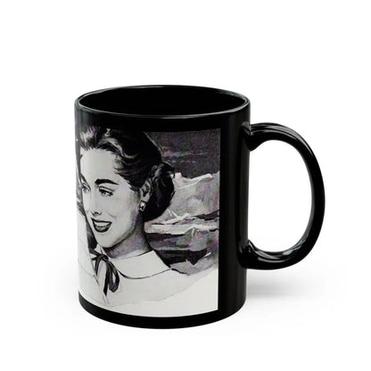 Campana Italian Balm advertisement, Cosmopolitan Illustration, March 1958 - Black Coffee Mug - Go Mug Yourself