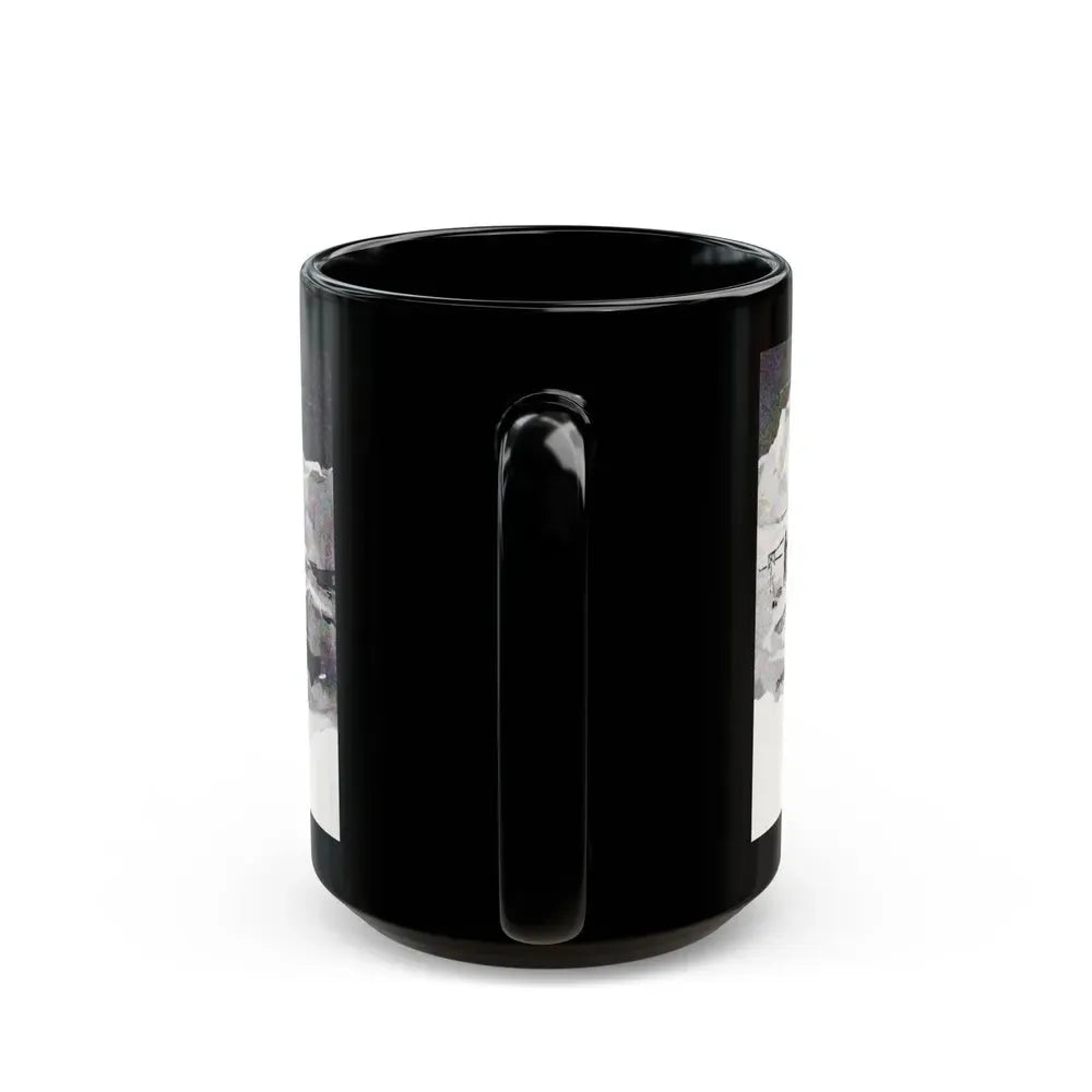 Campana Italian Balm advertisement, Cosmopolitan Illustration, March 1958 - Black Coffee Mug - Go Mug Yourself
