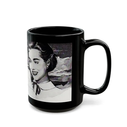 Campana Italian Balm advertisement, Cosmopolitan Illustration, March 1958 - Black Coffee Mug - Go Mug Yourself