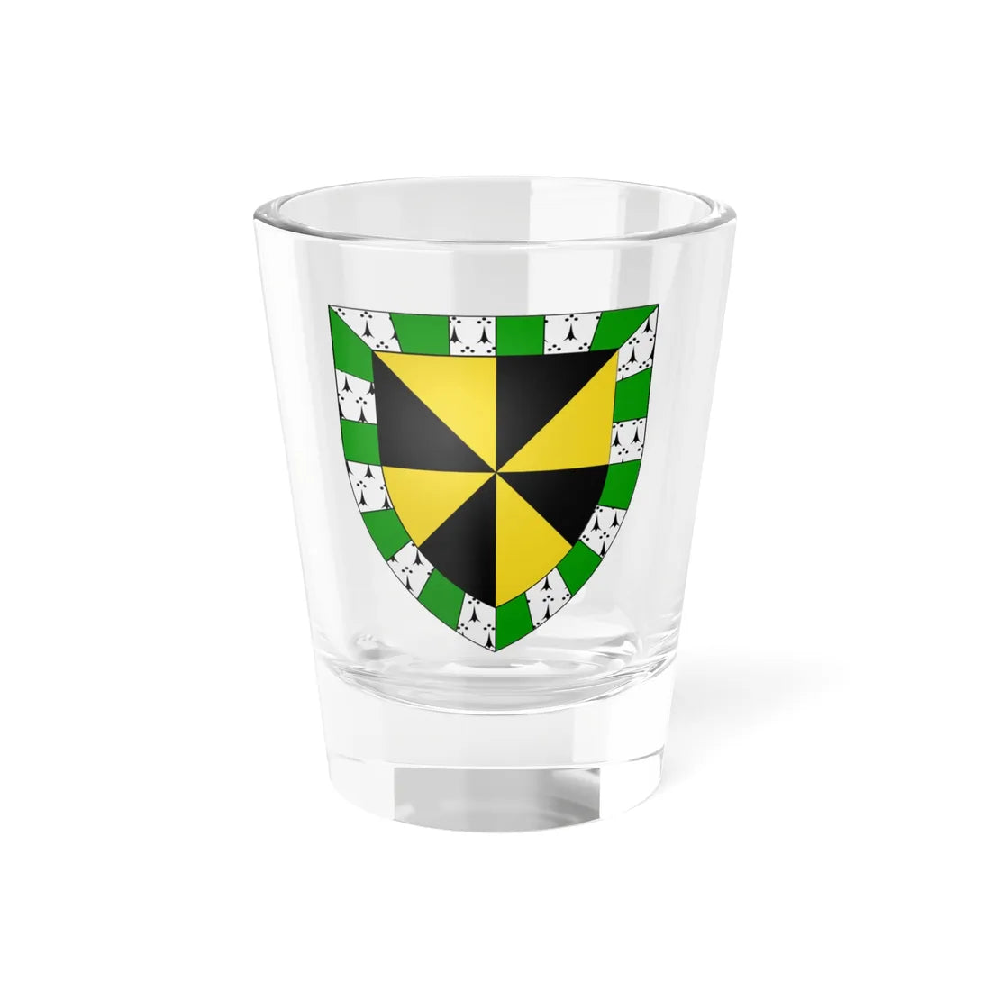 Campbell of Auchinbreck arms (Scotland) (Coat of Arms) Shot Glass 1.5oz 1.5oz - Go Mug Yourself