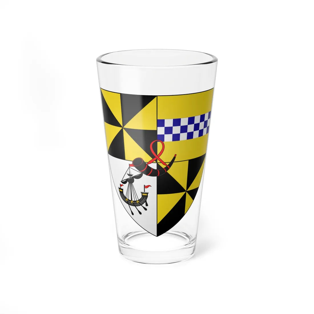 Campbell of Glenfalloch arms (Scotland) (Coat of Arms) Pint Glass 16oz 16oz - Go Mug Yourself