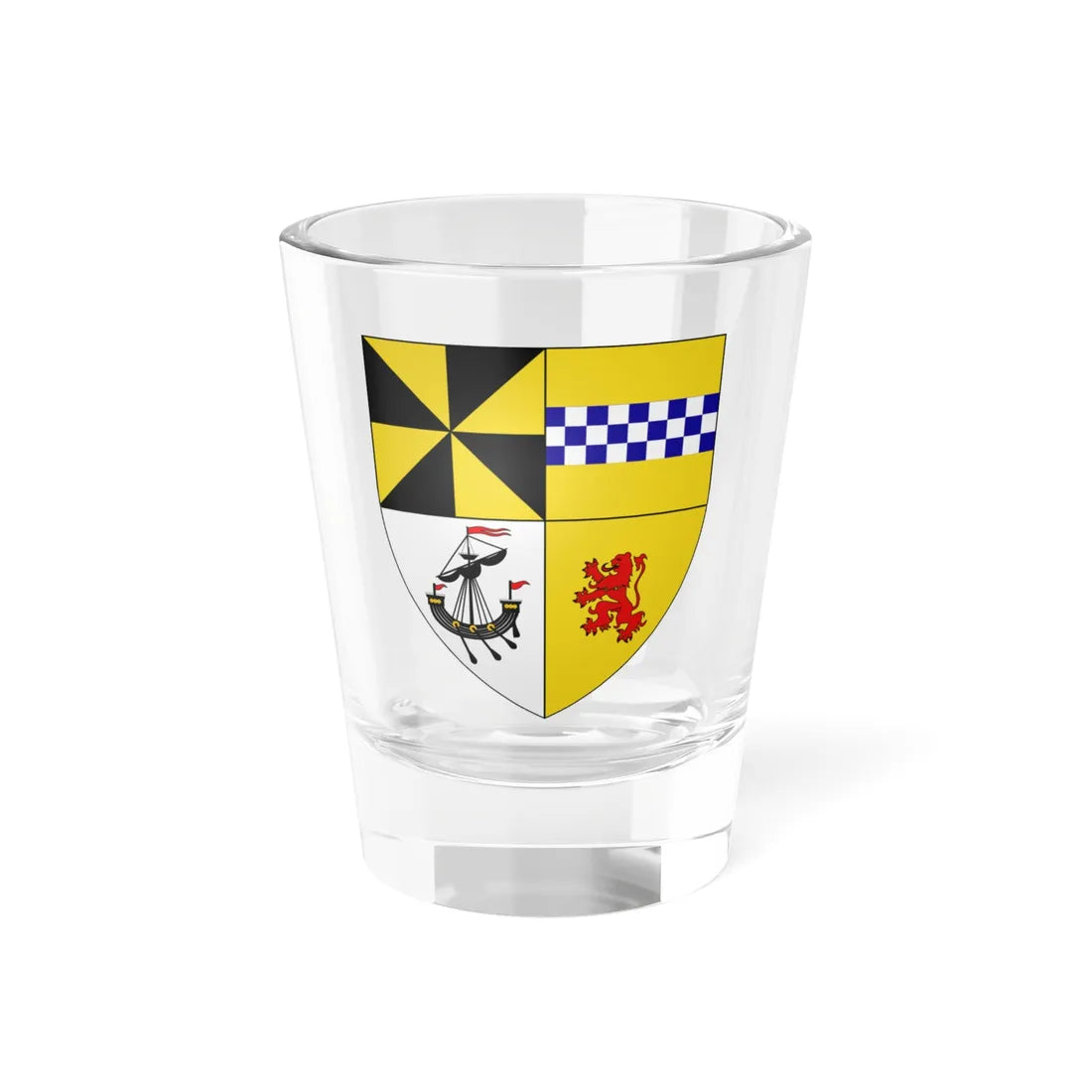 Campbell of Lochdochart arms (Scotland) (Coat of Arms) Shot Glass 1.5oz 1.5oz - Go Mug Yourself