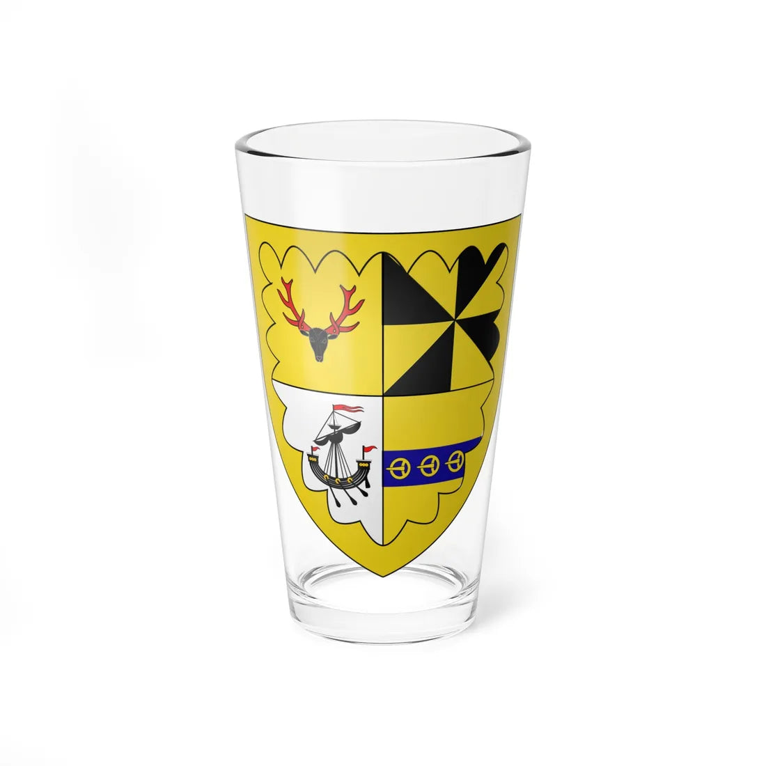 Campbell of Moy arms (Scotland) (Coat of Arms) Pint Glass 16oz 16oz - Go Mug Yourself