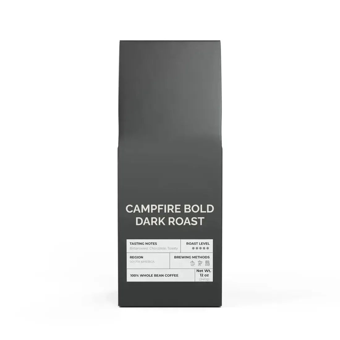 Campfire Bold Dark Roast Whole Bean 12oz - Go Mug Yourself