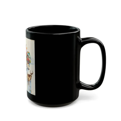Camping Adventure Illustration - Black Coffee Mug - Go Mug Yourself