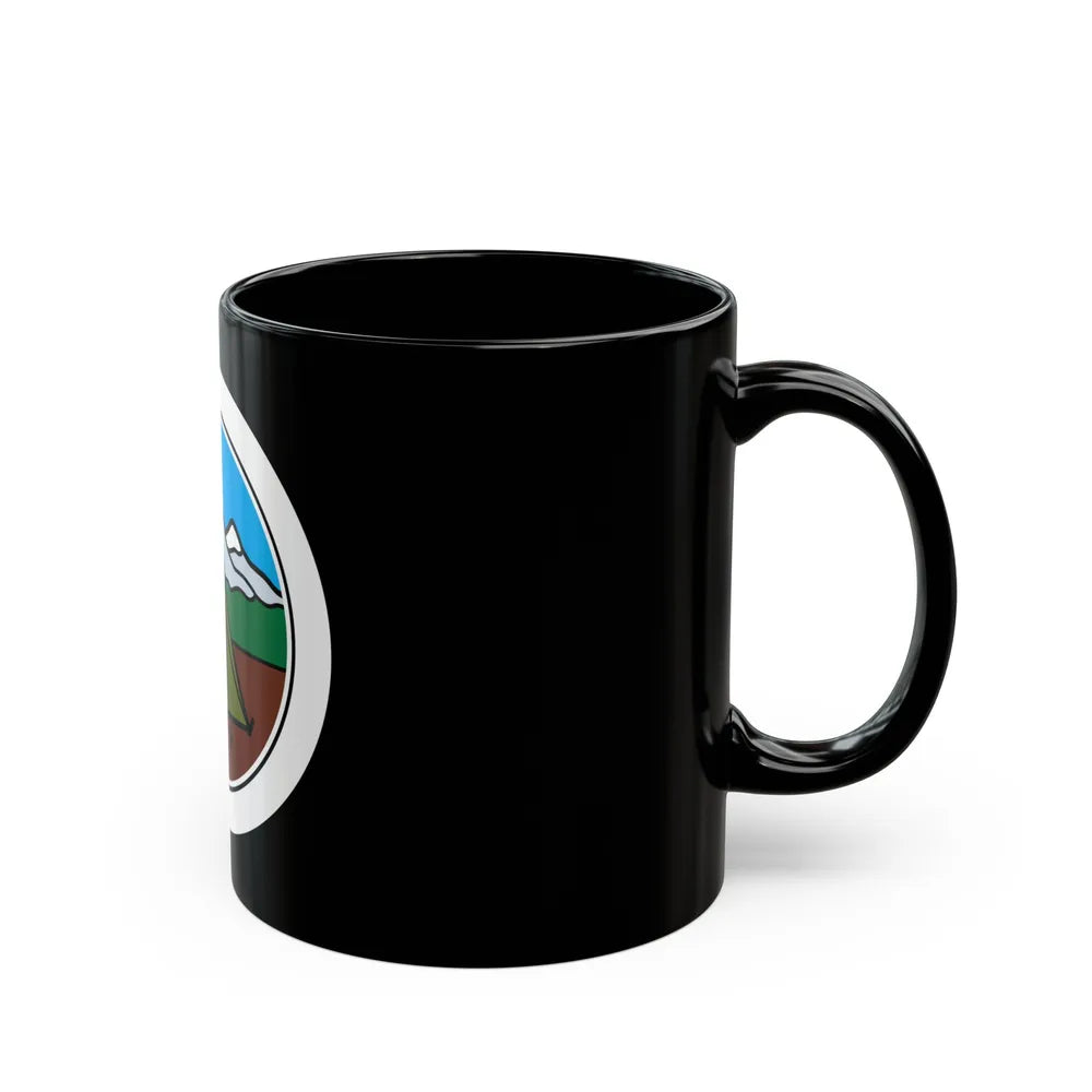 Camping (Boy Scout Merit Badge) Black Coffee Mug-Go Mug Yourself