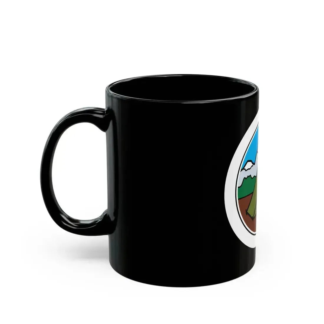 Camping (Boy Scout Merit Badge) Black Coffee Mug - Go Mug Yourself