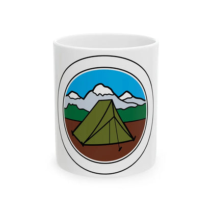 Camping (Boy Scout Merit Badge) White Coffee Mug-11oz-Go Mug Yourself