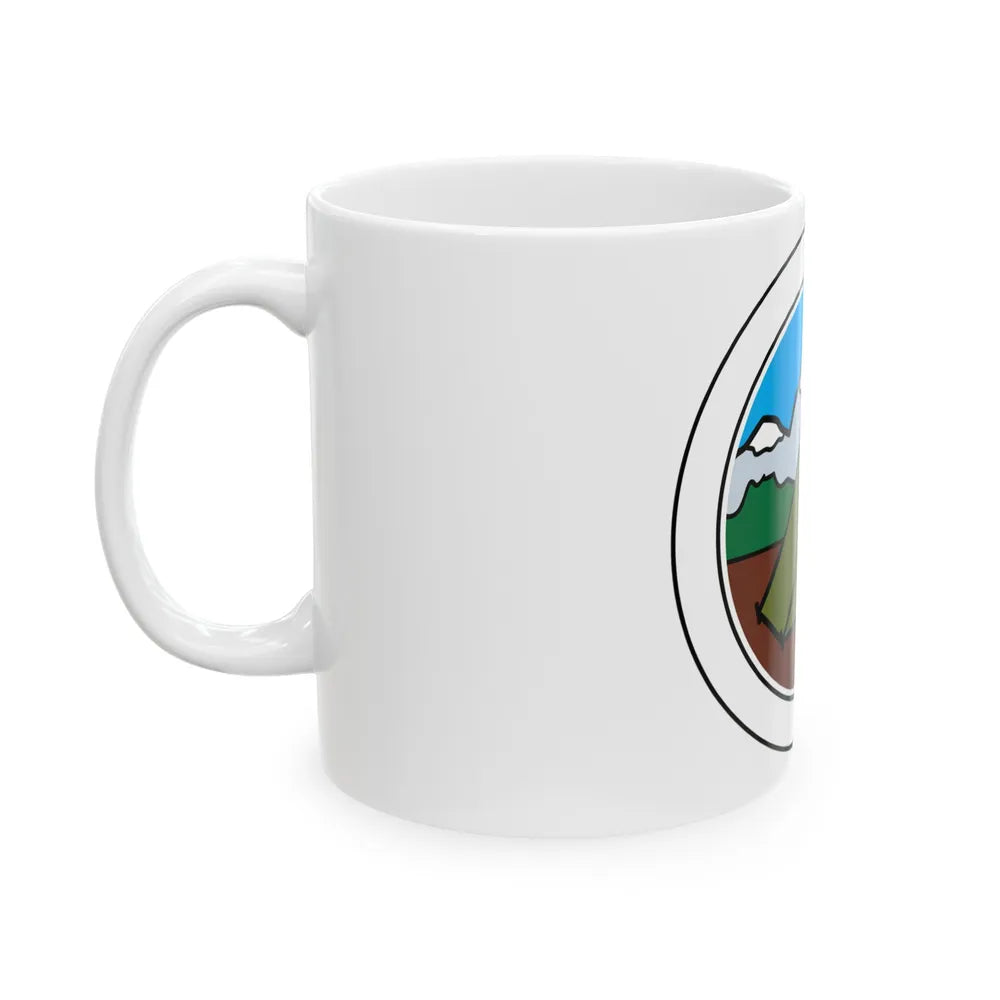 Camping (Boy Scout Merit Badge) White Coffee Mug-Go Mug Yourself