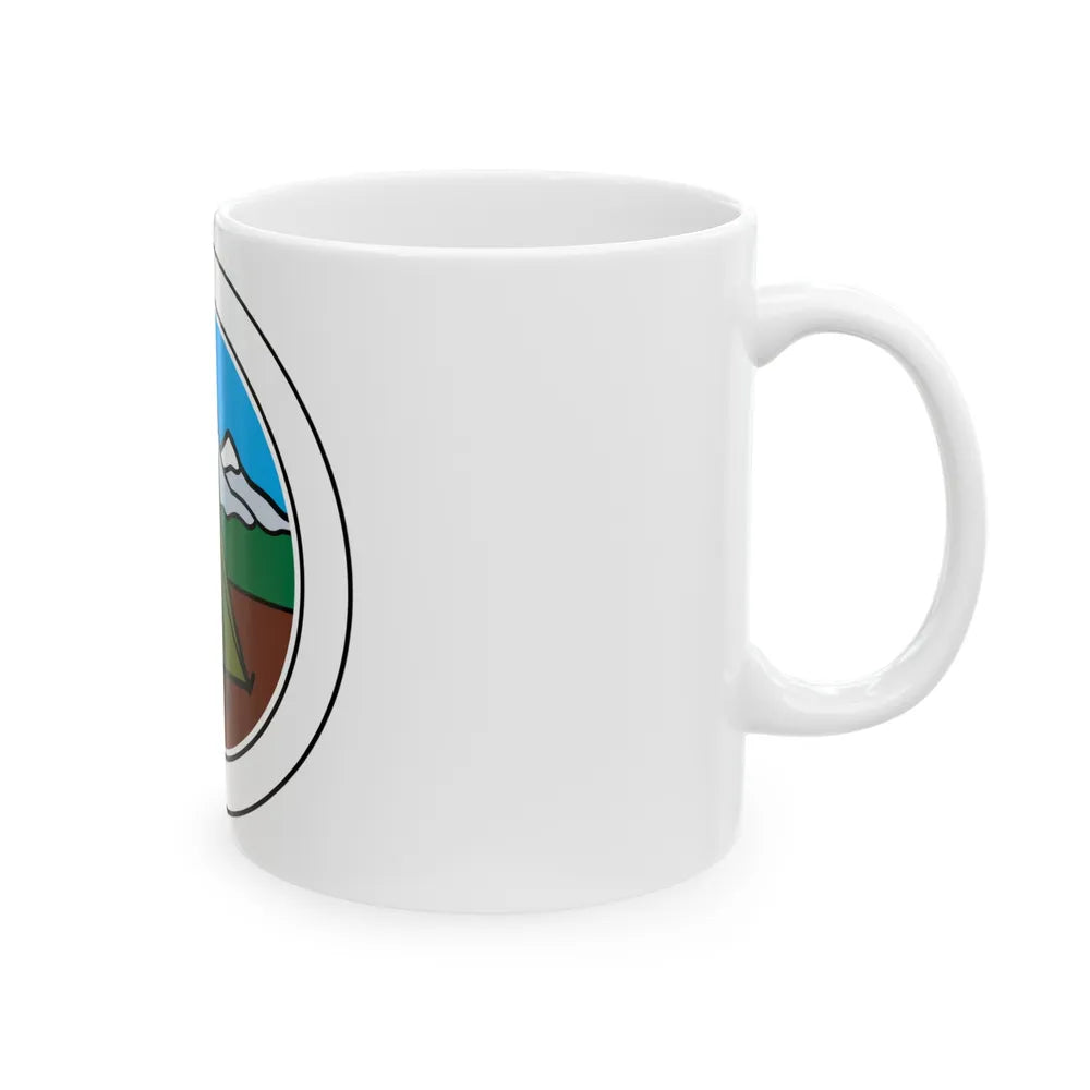 Camping (Boy Scout Merit Badge) White Coffee Mug-Go Mug Yourself