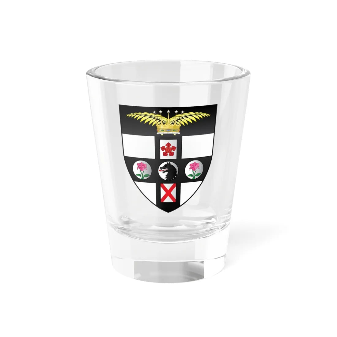 Campion Hall Oxford Coat Of Arms (England) (Coat of Arms) Shot Glass 1.5oz 1.5oz - Go Mug Yourself