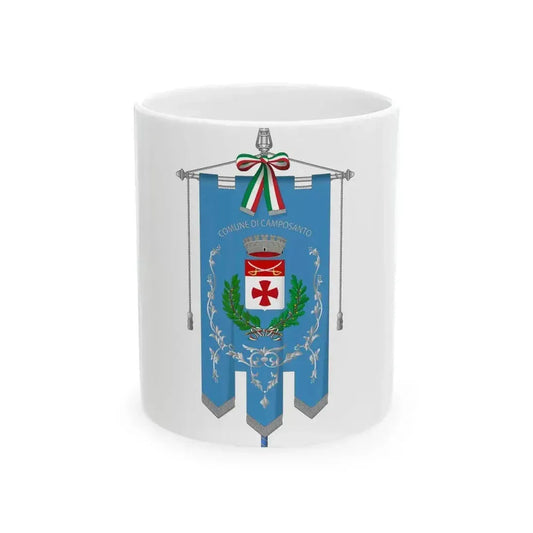 Camposanto-Gonfalone (Italy) White Coffee Mug 11oz - Go Mug Yourself