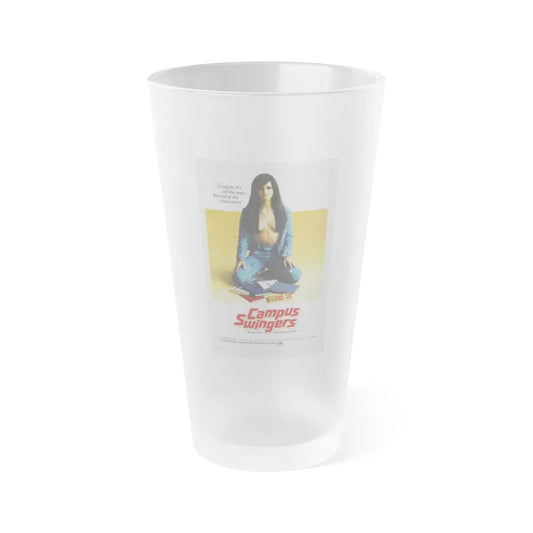 CAMPUS SWINGERS 1972 Movie Poster - Frosted Pint Glass 16oz-16oz-Frosted-Go Mug Yourself