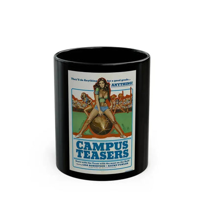 CAMPUS TEASERS 1970 Movie Poster - Black Coffee Mug 11oz - Go Mug Yourself