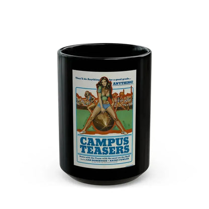 CAMPUS TEASERS 1970 Movie Poster - Black Coffee Mug 15oz - Go Mug Yourself