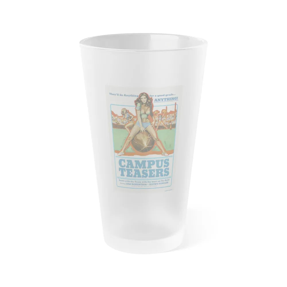 CAMPUS TEASERS 1970 Movie Poster - Frosted Pint Glass 16oz-16oz-Frosted-Go Mug Yourself