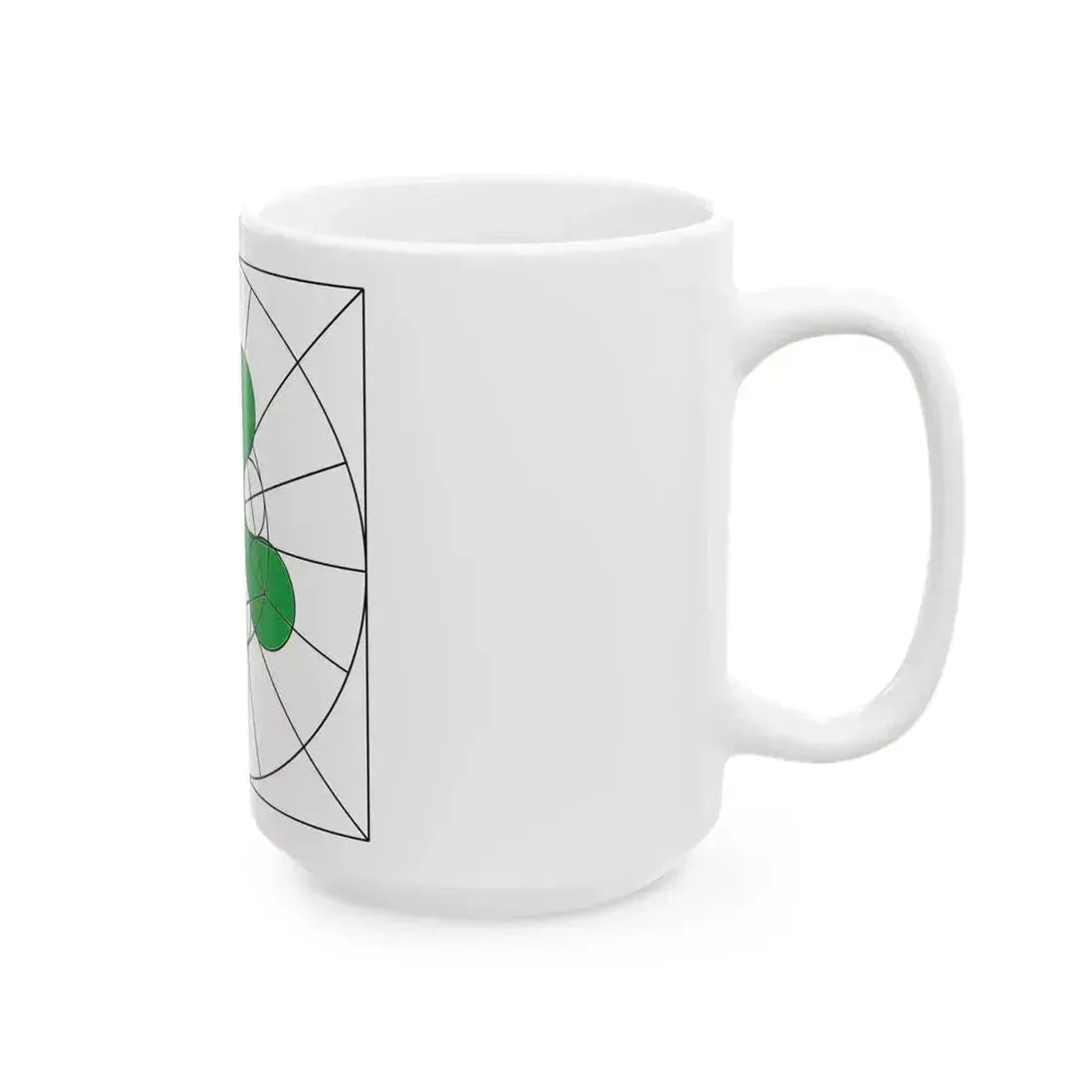 Camunian rose geometry (Italy) White Coffee Mug - Go Mug Yourself