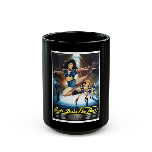 CAN'T SHAKE THE BEAT 1988 Movie Poster - Black Coffee Mug 15oz - Go Mug Yourself