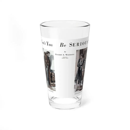 Can't You Be Serious (1), Smart Set Magazine, February 1930 (Magazine Illustration) Pint Glass 16oz 16oz - Go Mug Yourself
