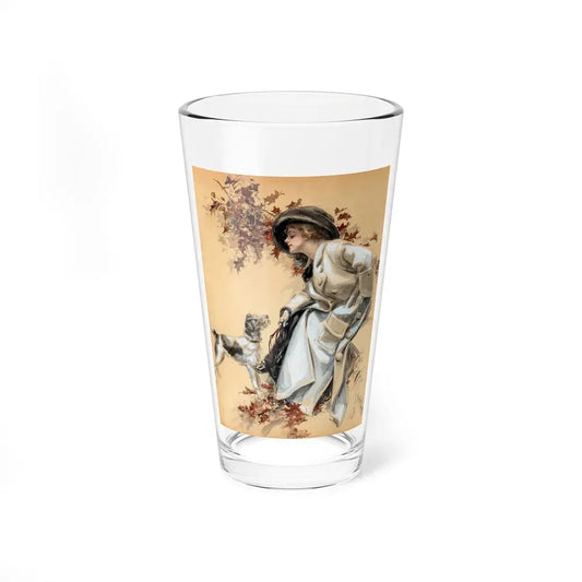 Can't You Speak, American Belles cover illustration, 1910 (Magazine Illustration) Pint Glass 16oz 16oz - Go Mug Yourself