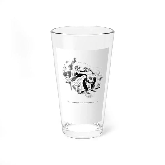 Can't you wait a minute, Esquire magazine, Autumn 1933 (Magazine Illustration) Pint Glass 16oz 16oz - Go Mug Yourself