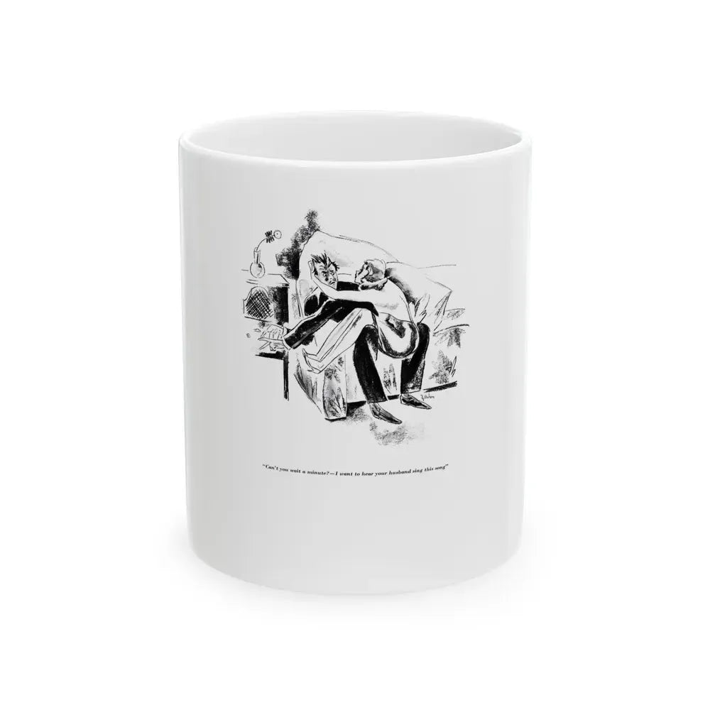 Can't you wait a minute, Esquire magazine, Autumn 1933 - White Coffee Mug 11oz - Go Mug Yourself