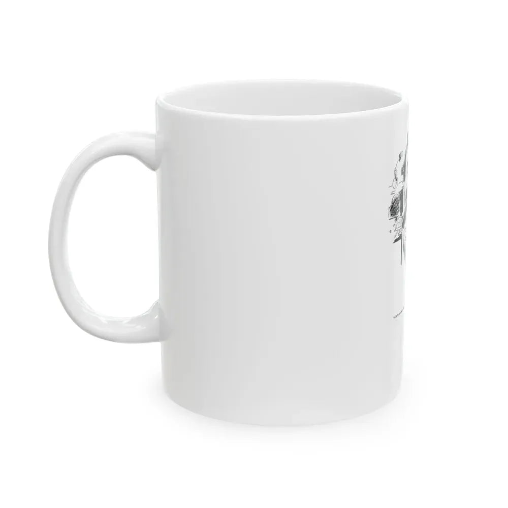 Can't you wait a minute, Esquire magazine, Autumn 1933 - White Coffee Mug - Go Mug Yourself