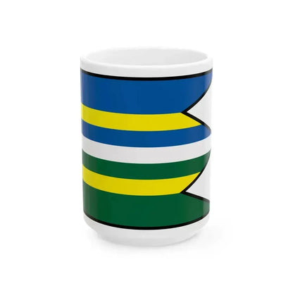 Cana Kosice Okolie Flag (Slovakia) White Coffee Mug 15oz - Go Mug Yourself