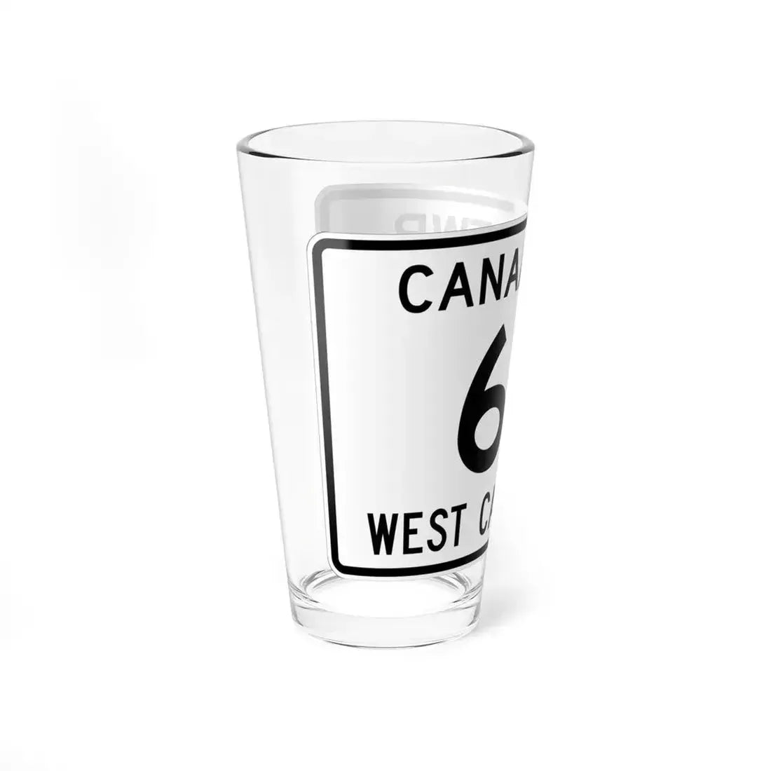 Canaan Township Route 60 Morrow County Ohio (Ohio) (Road Sign) Pint Glass 16oz - Go Mug Yourself