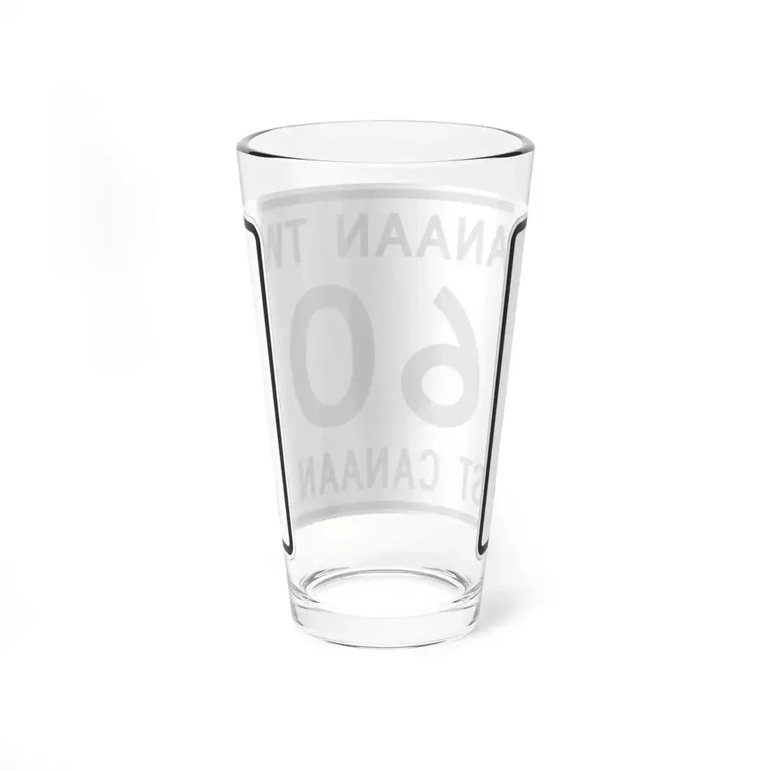 Canaan Township Route 60 Morrow County Ohio (Ohio) (Road Sign) Pint Glass 16oz - Go Mug Yourself