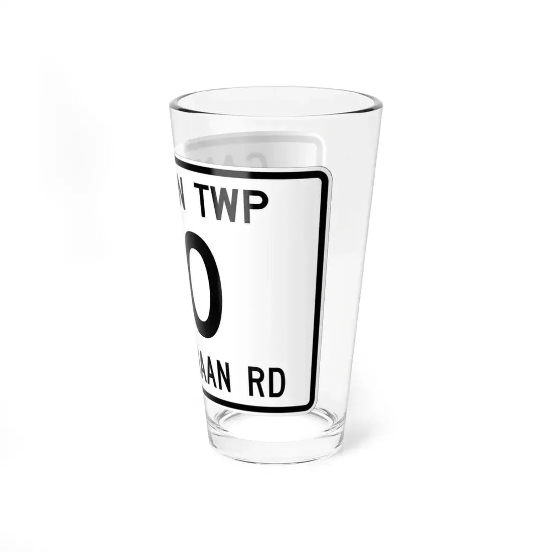 Canaan Township Route 60 Morrow County Ohio (Ohio) (Road Sign) Pint Glass 16oz - Go Mug Yourself