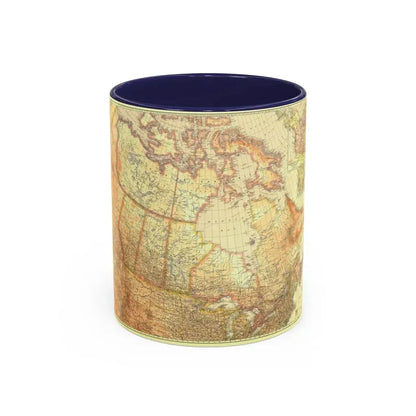 Canada (1936) (Map) Accent Coffee Mug 11oz Navy - Go Mug Yourself