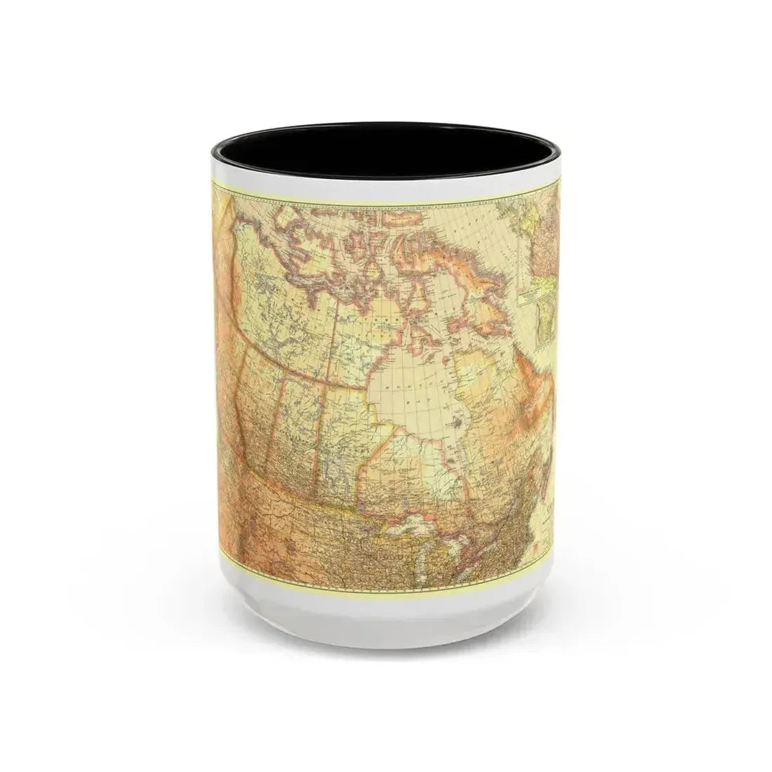 Canada (1936) (Map) Accent Coffee Mug 15oz Black - Go Mug Yourself