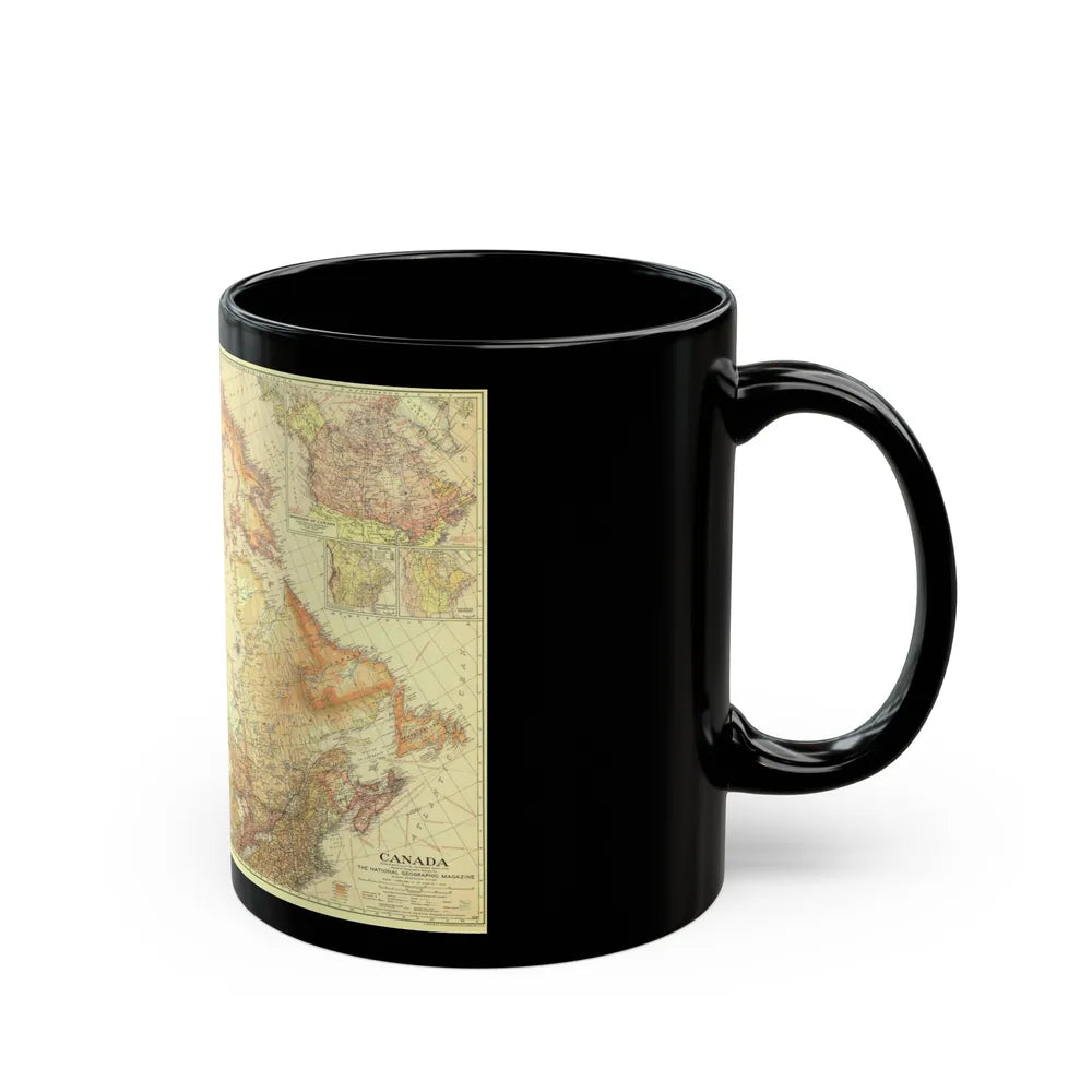 Canada (1936) (Map) Black Coffee Mug-Go Mug Yourself