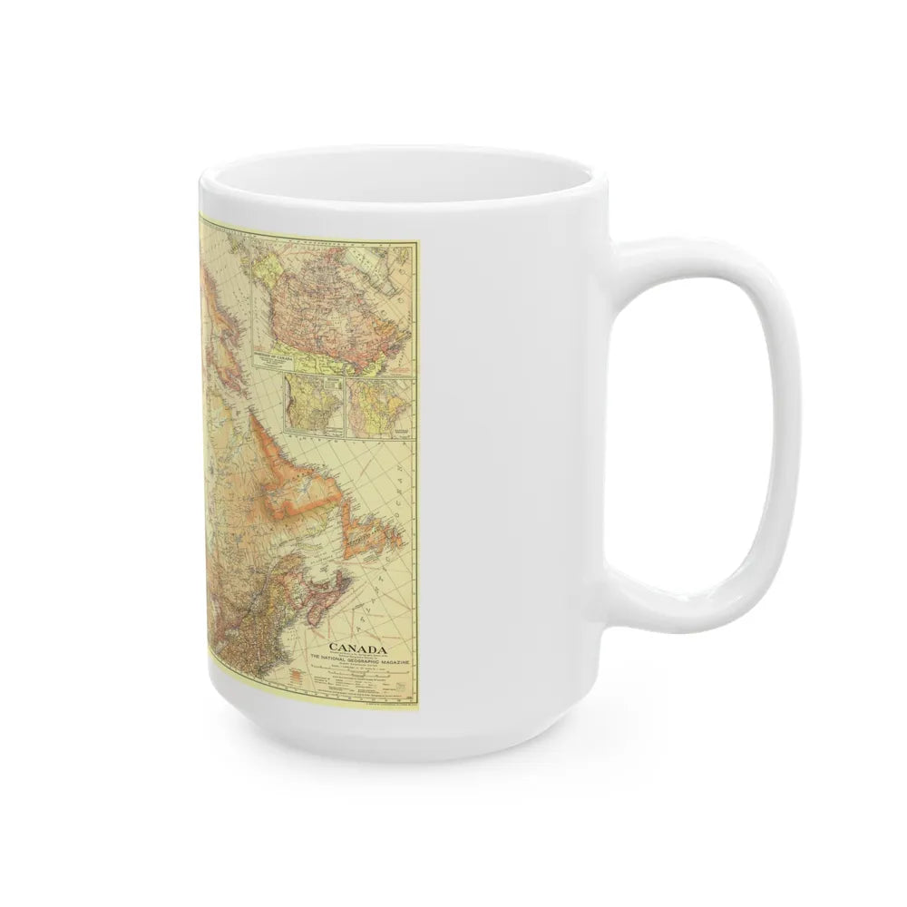 Canada (1936) (Map) White Coffee Mug-Go Mug Yourself