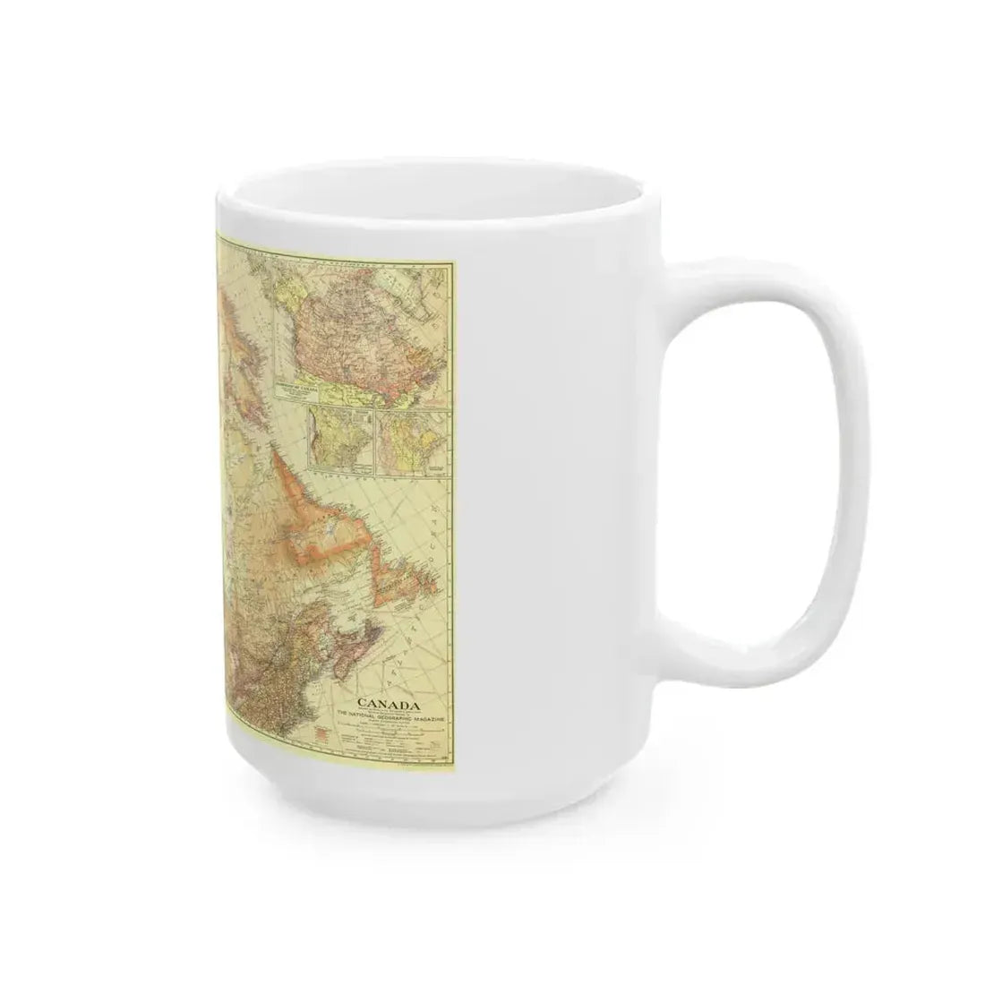 Canada (1936) (Map) White Coffee Mug - Go Mug Yourself