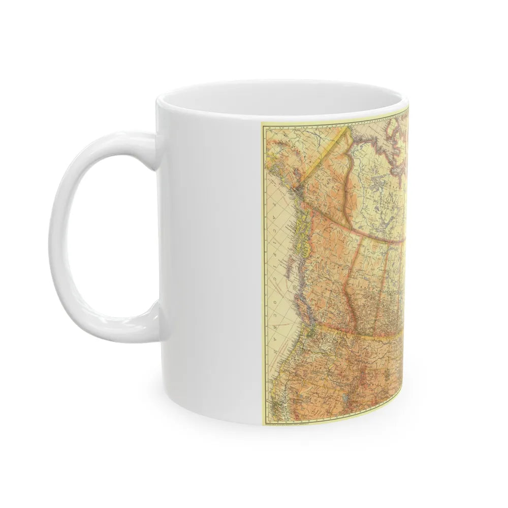 Canada (1936) (Map) White Coffee Mug-Go Mug Yourself