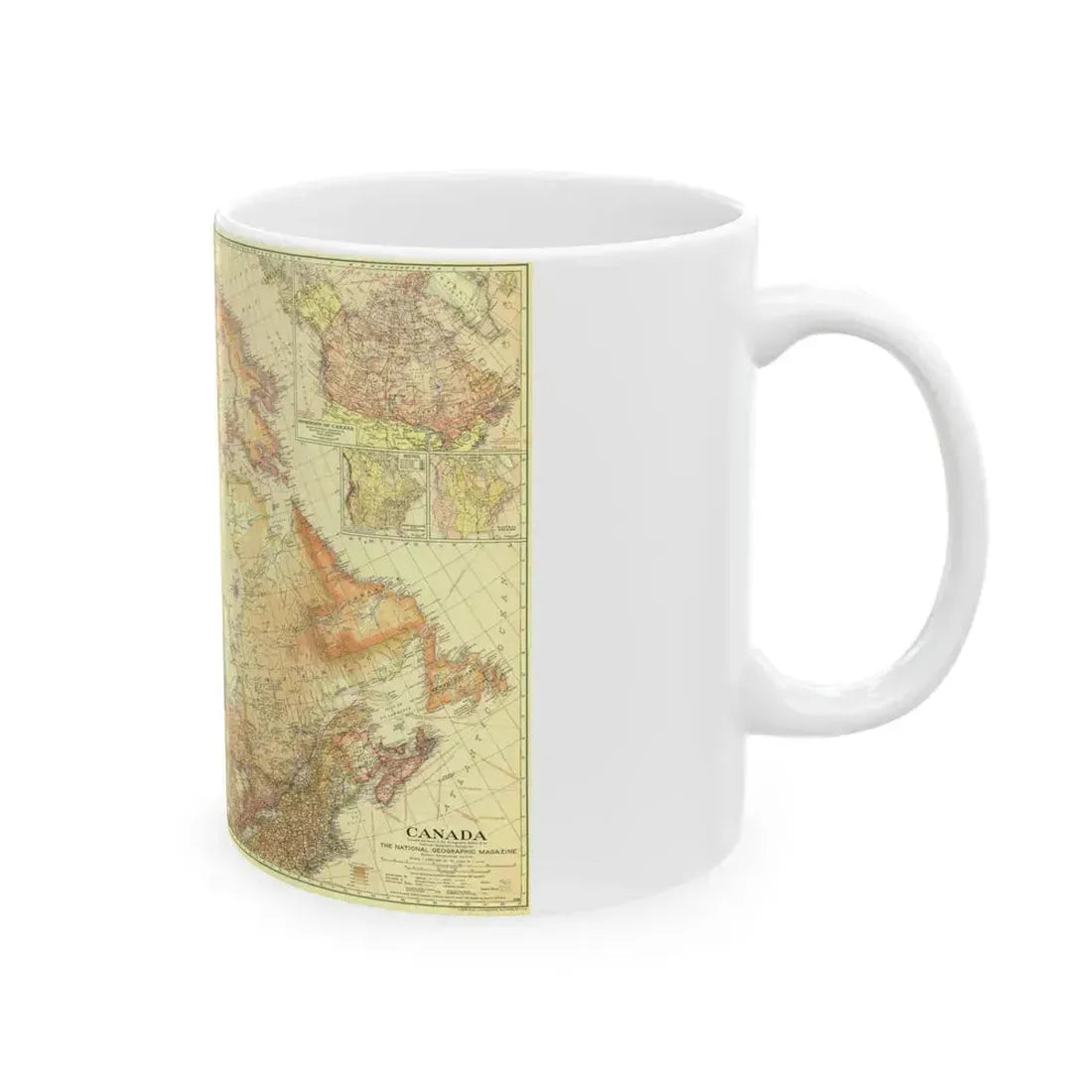 Canada (1936) (Map) White Coffee Mug - Go Mug Yourself