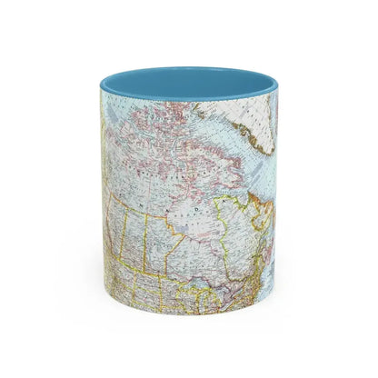 Canada (1961) (Map) Accent Coffee Mug 11oz Light Blue - Go Mug Yourself