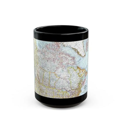 Canada (1961) (Map) Black Coffee Mug-15oz-Go Mug Yourself