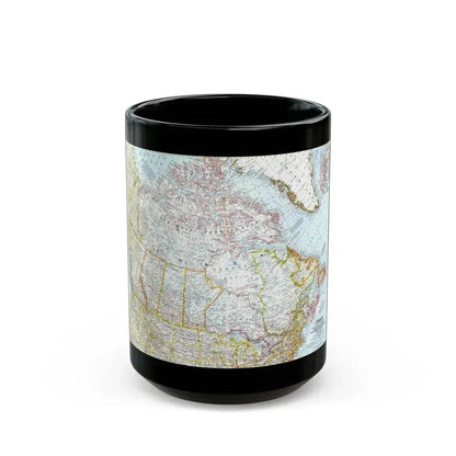 Canada (1961) (Map) Black Coffee Mug 15oz - Go Mug Yourself