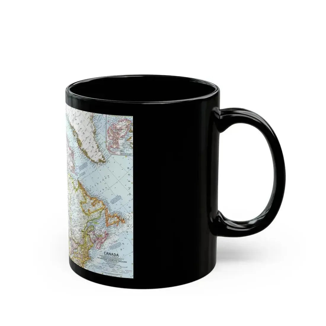 Canada (1961) (Map) Black Coffee Mug - Go Mug Yourself