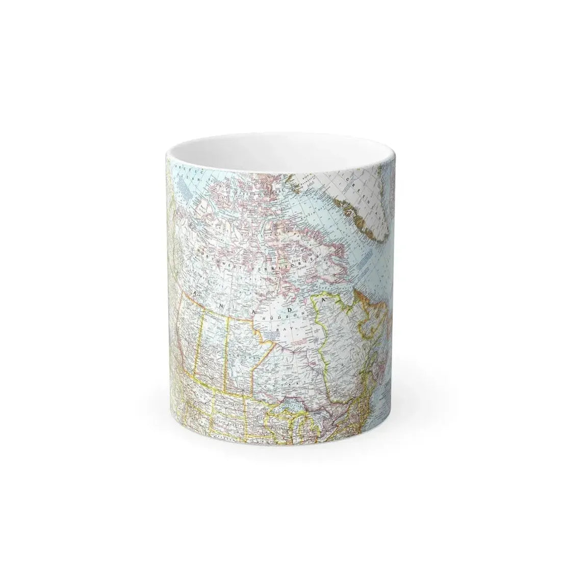 Canada (1961) (Map) Color Changing Mug 11oz Default Title 11oz - Go Mug Yourself