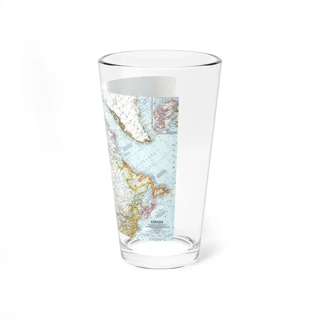 Canada (1961) (Map) Pint Glass 16oz - Go Mug Yourself