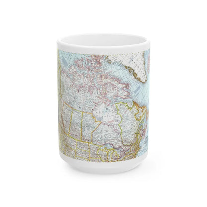 Canada (1961) (Map) White Coffee Mug-15oz-Go Mug Yourself